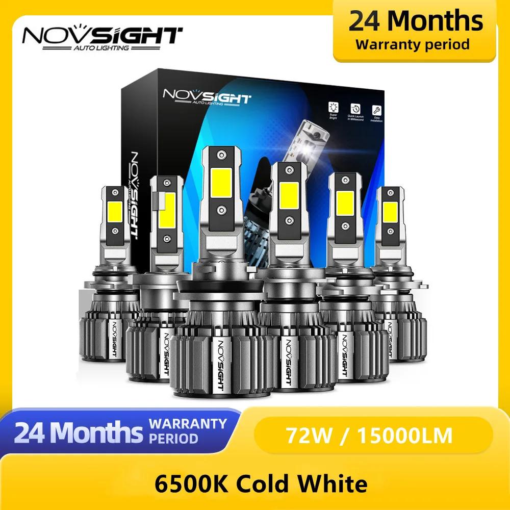 NOVSIGHT  LED Ʈ Ȱ , H4, LED, H11, 9005, 9006, HB3, HB4, 9012, 6500K, 72W, 15000LM, 12V